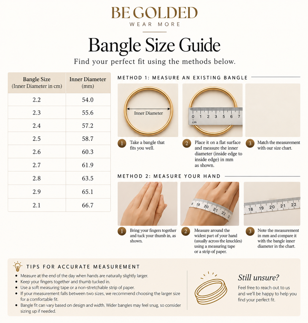 Tana Bangle | Bangle Size