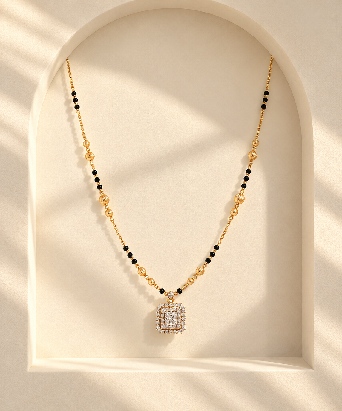 Cora Mangalsutra | Yellow