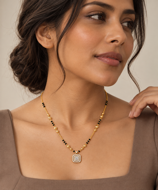 Cora Mangalsutra | Yellow