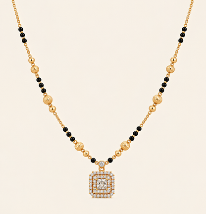 Cora Mangalsutra | Yellow