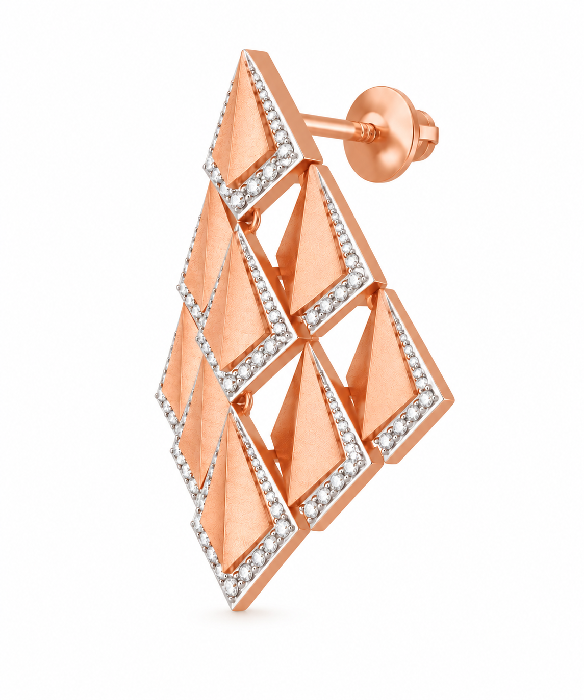 Tetra Dangler Earrings | Rose