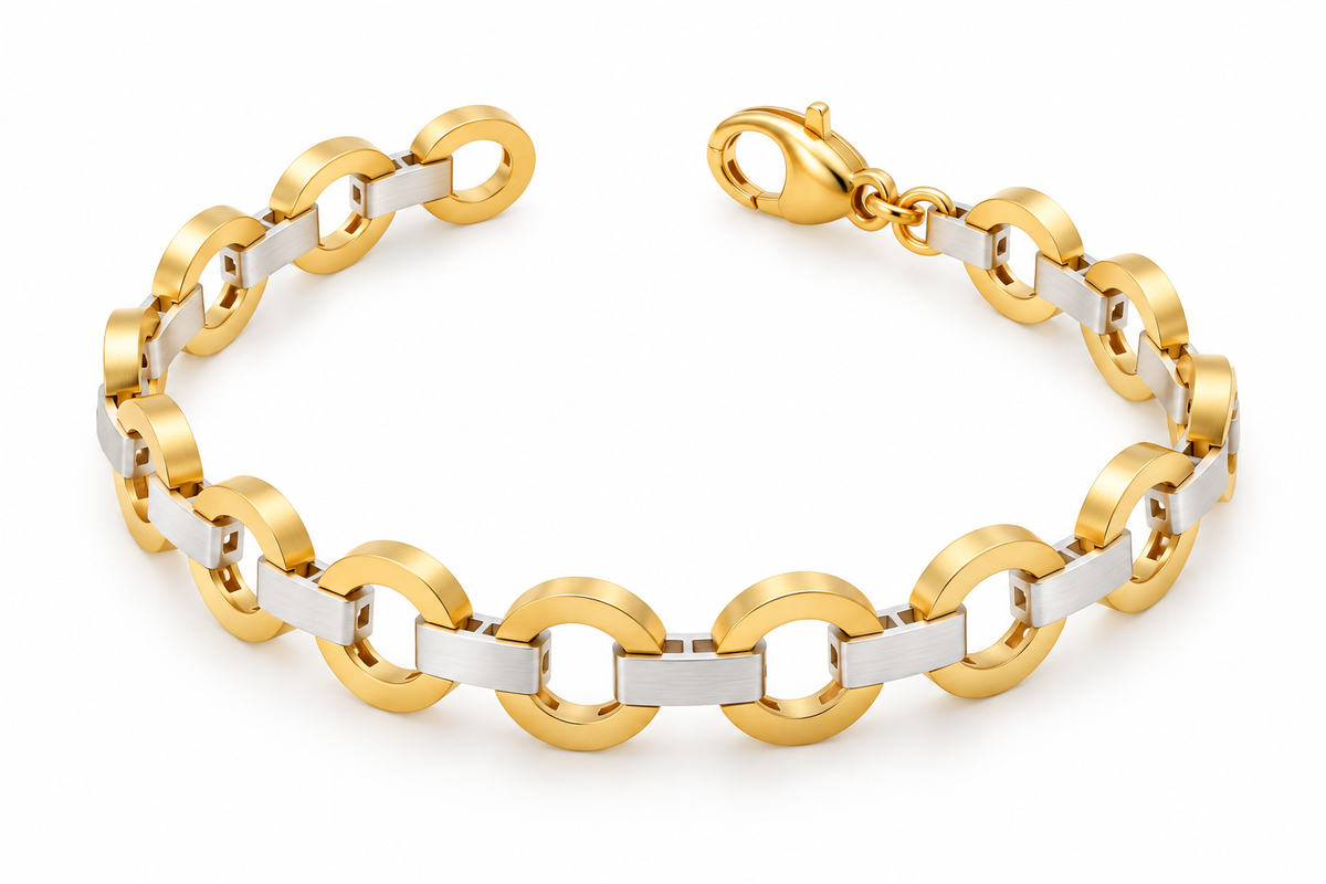 Linx Chain Bracelet | Yellow & White