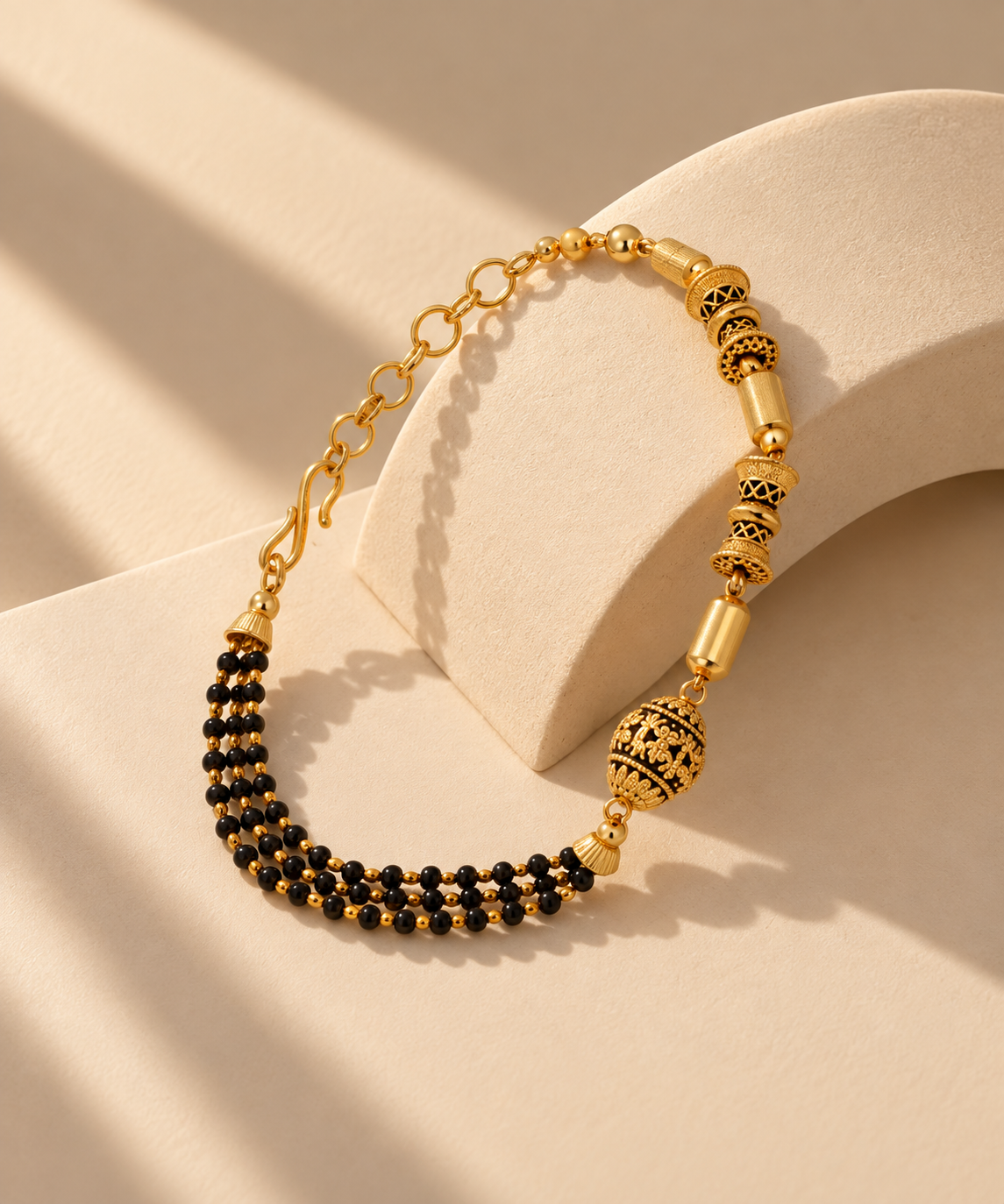 Aadi Mangalsutra Bracelet | Yellow