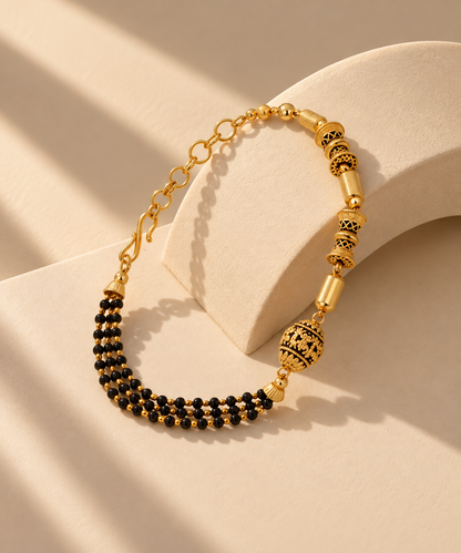 Aadi Mangalsutra Bracelet | Yellow