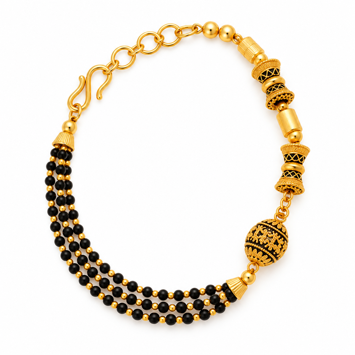 Aadi Mangalsutra Bracelet | Yellow