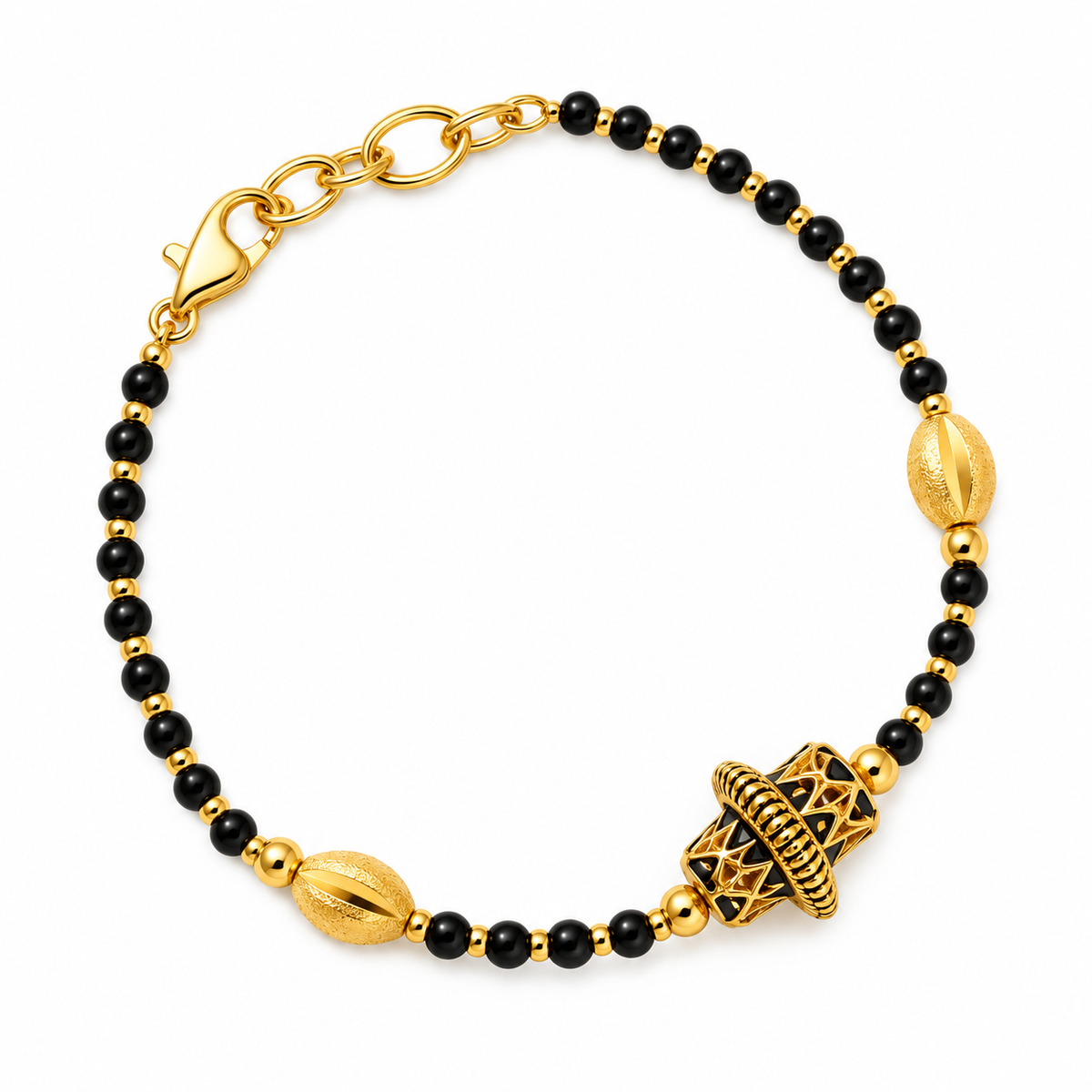 Damaru Mangalsutra Bracelet | Yellow