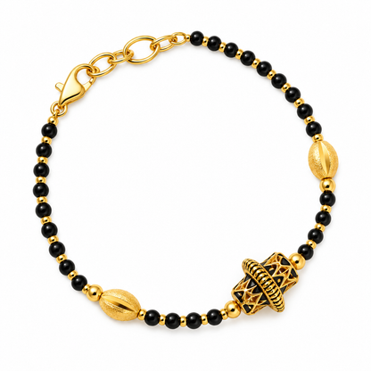 Damaru Mangalsutra Bracelet | Yellow