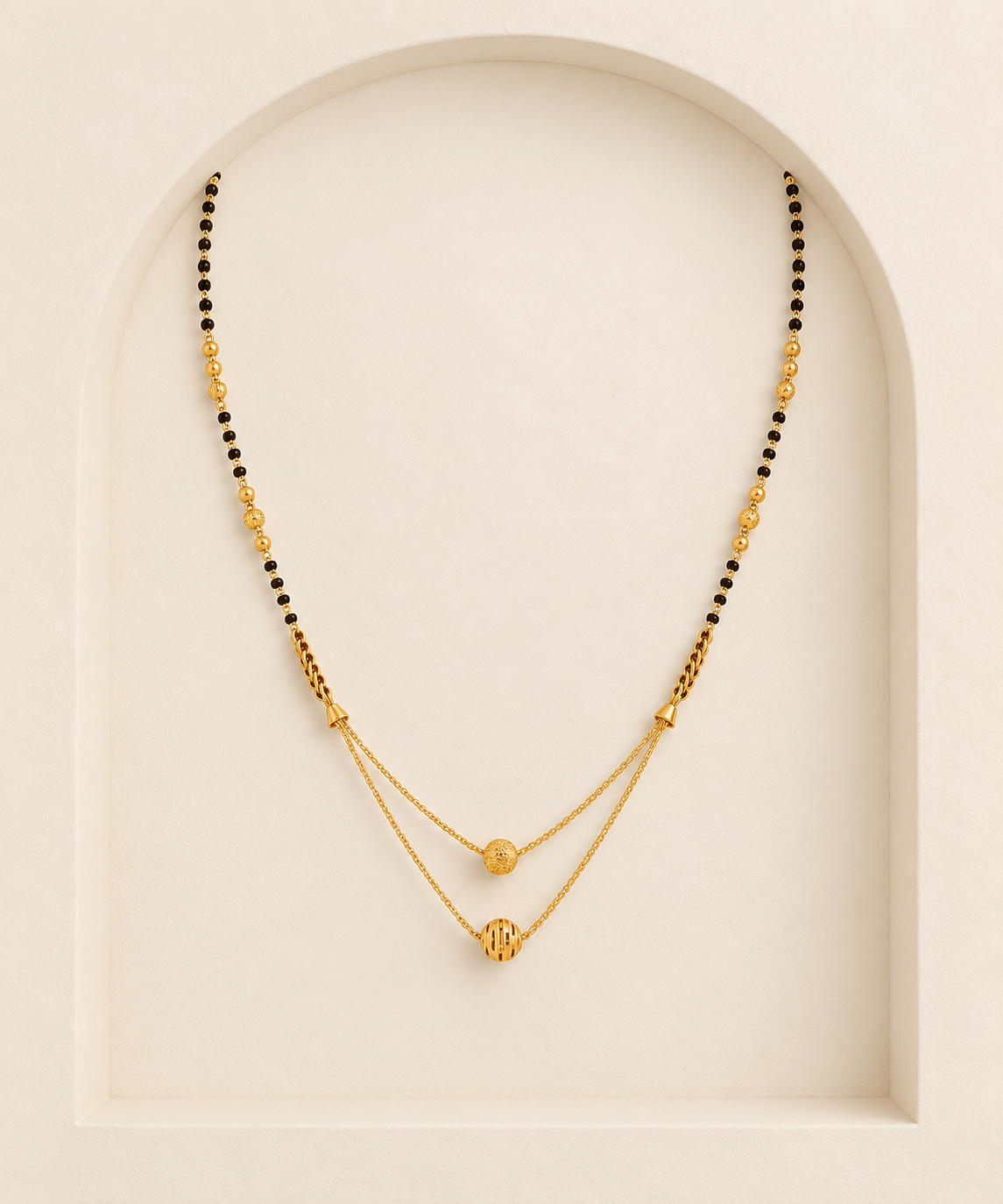 Duo Mangalsutra | Yellow