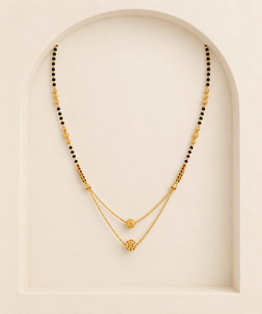 Duo Mangalsutra | Yellow