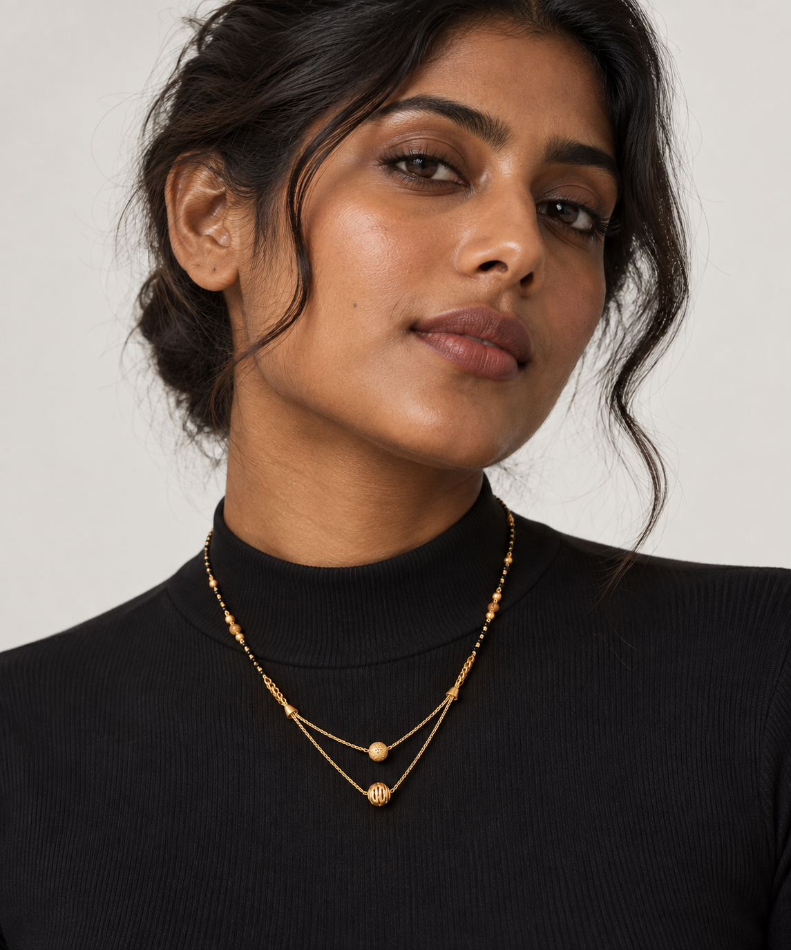 Duo Mangalsutra | Yellow