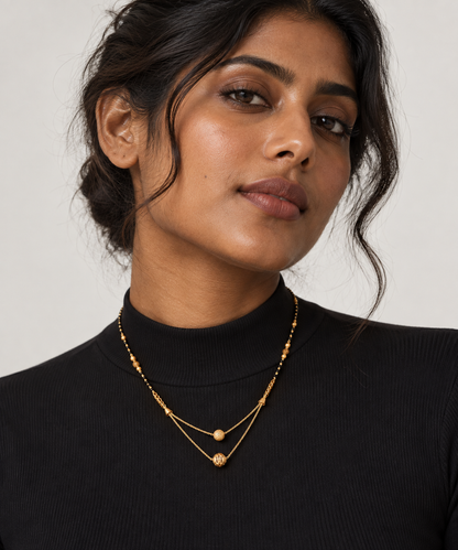 Duo Mangalsutra | Yellow