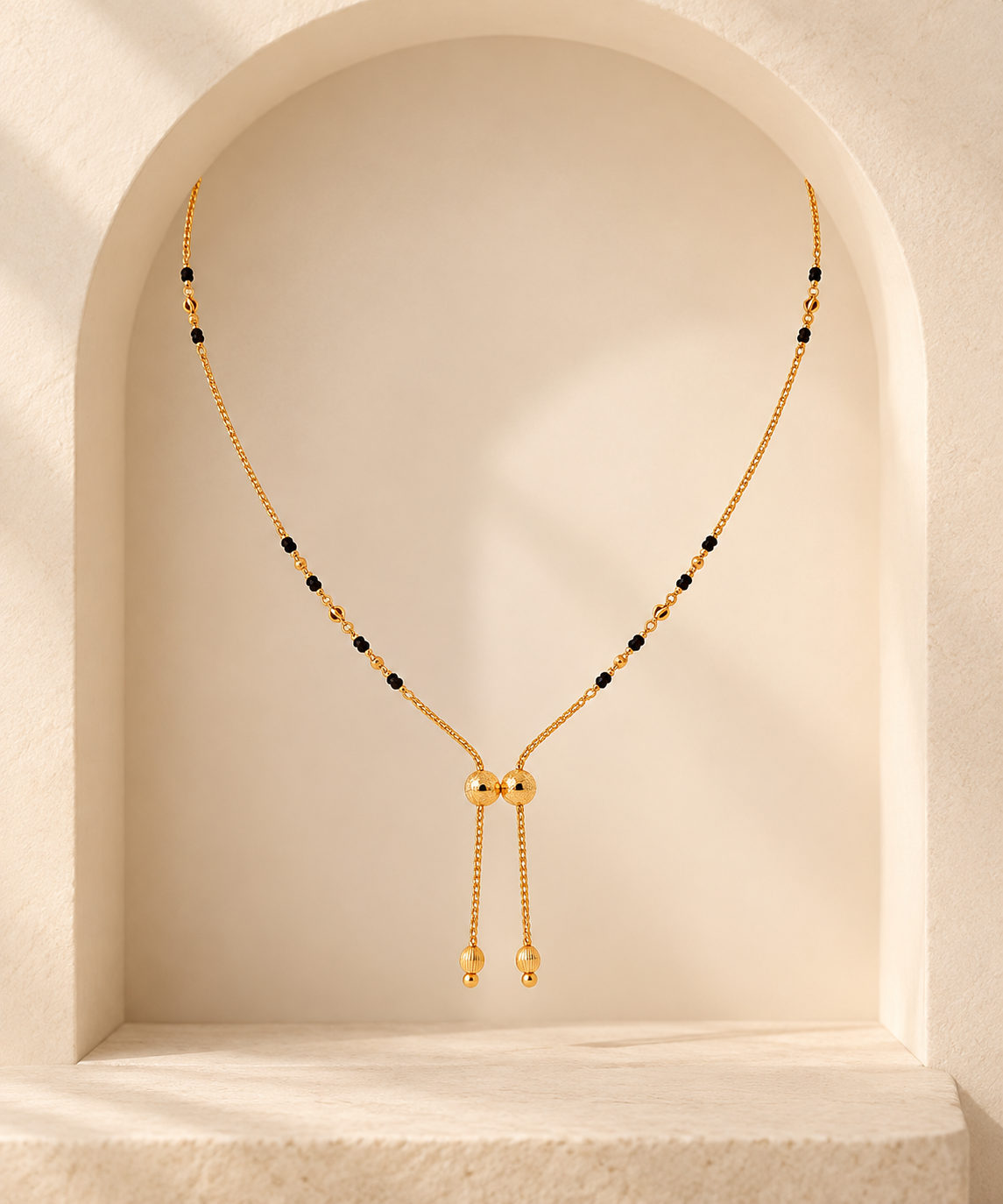 Twin Mangalsutra | Yellow
