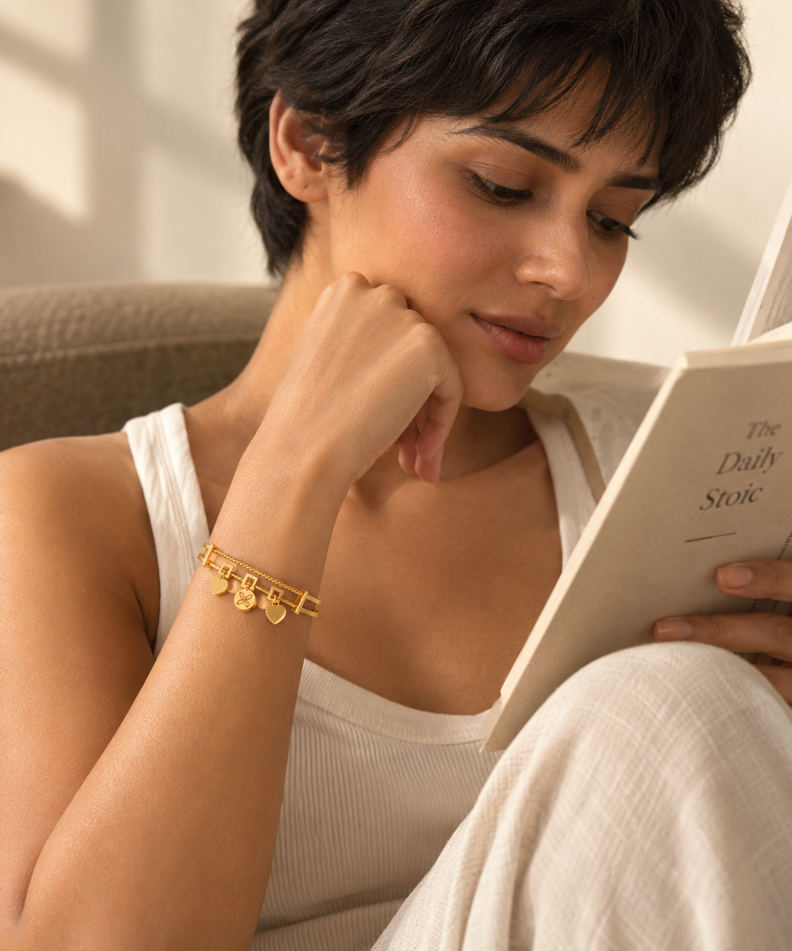 Cora Oval Bracelet | Yellow