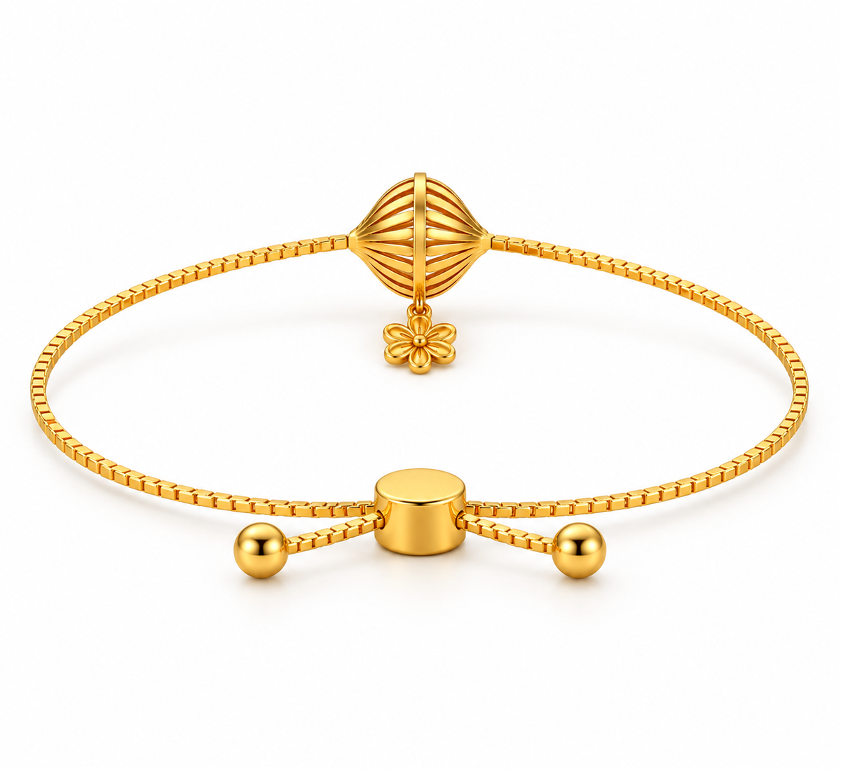 Orb Adjustable Bracelet | Yellow