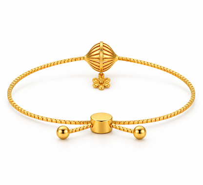 Orb Adjustable Bracelet | Yellow