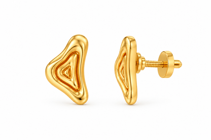 Terra Stud Earrings | Yellow