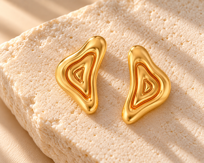 Terra Stud Earrings | Yellow