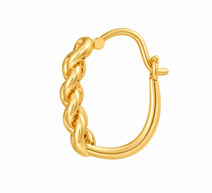 Tress Hoop Earrings | Yellow