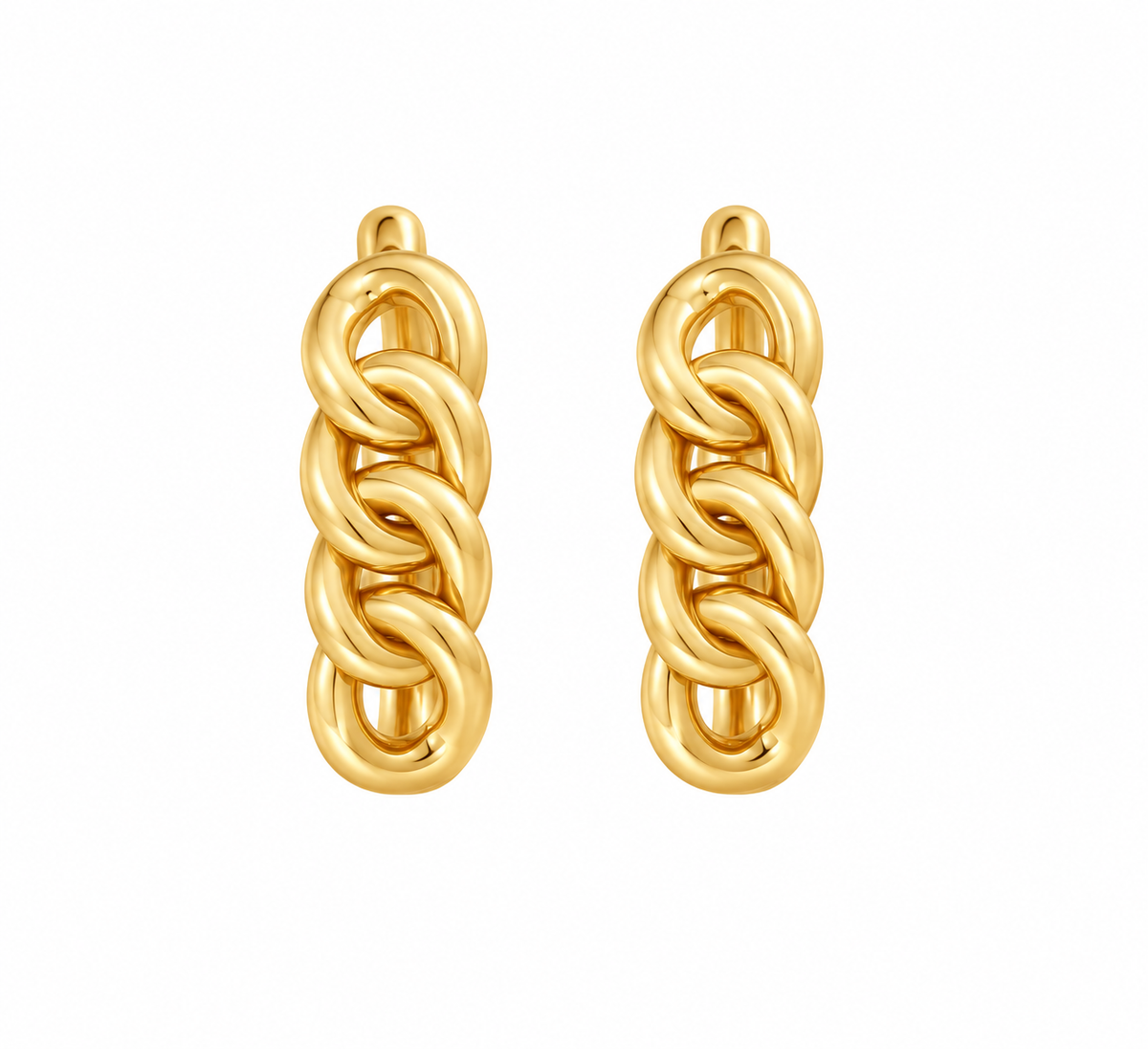 Tress Hoop Earrings | Yellow