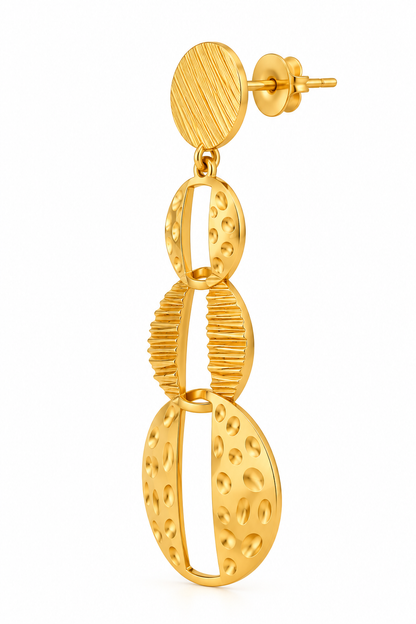 Quadra Dangler Earrings | Yellow