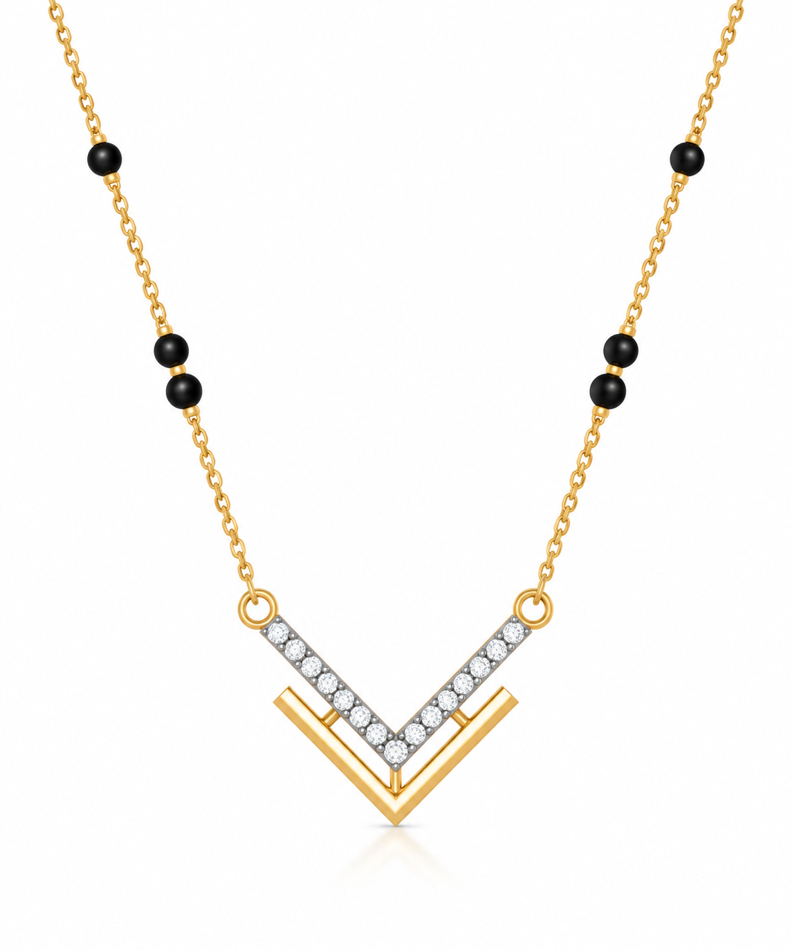 Align Mangalsutra | Yellow
