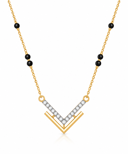 Align Mangalsutra | Yellow