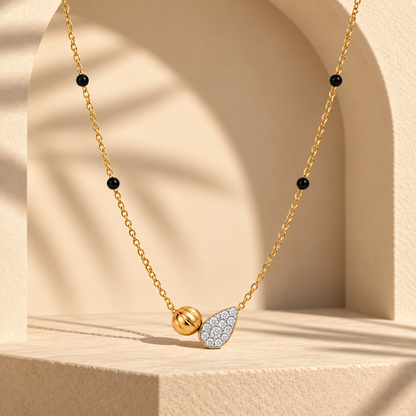 Olive Mangalsutra | Yellow