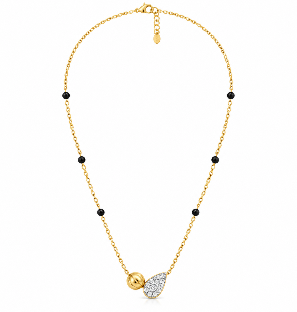Olive Mangalsutra | Yellow
