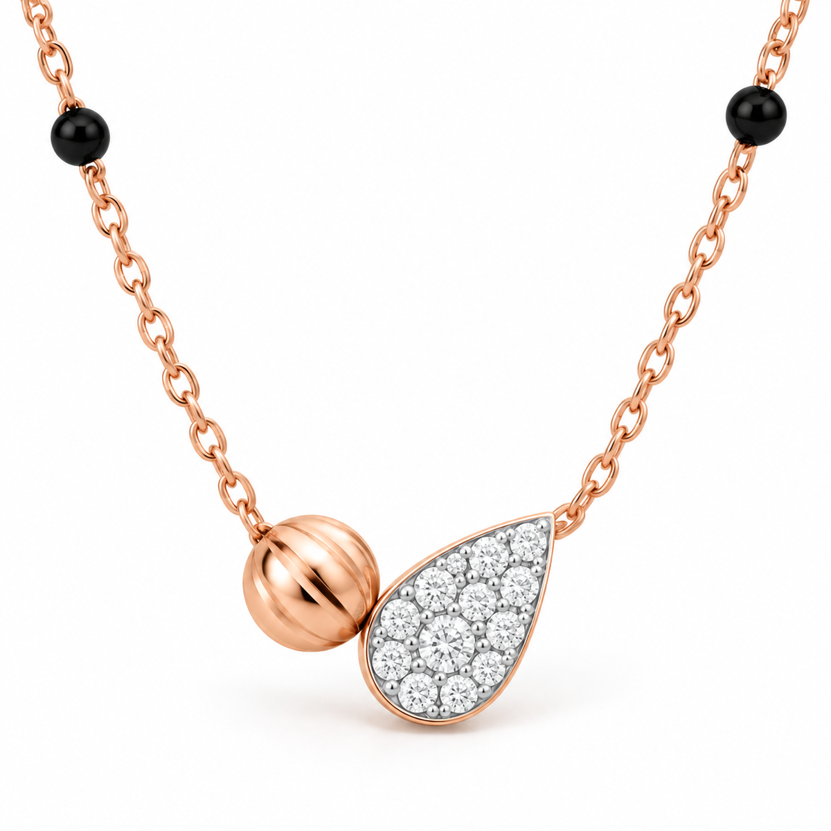 Olive Mangalsutra | Rose