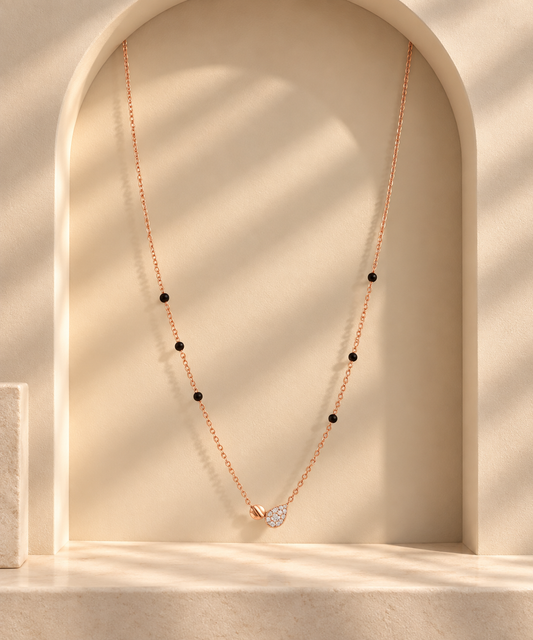 Olive Mangalsutra | Rose
